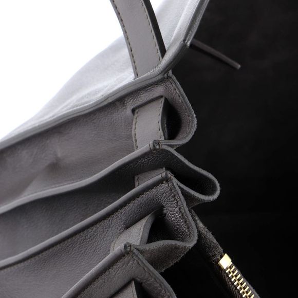 Saint Laurent Sac de Jour Bag Leather Large Gray - Picture 9 of 11